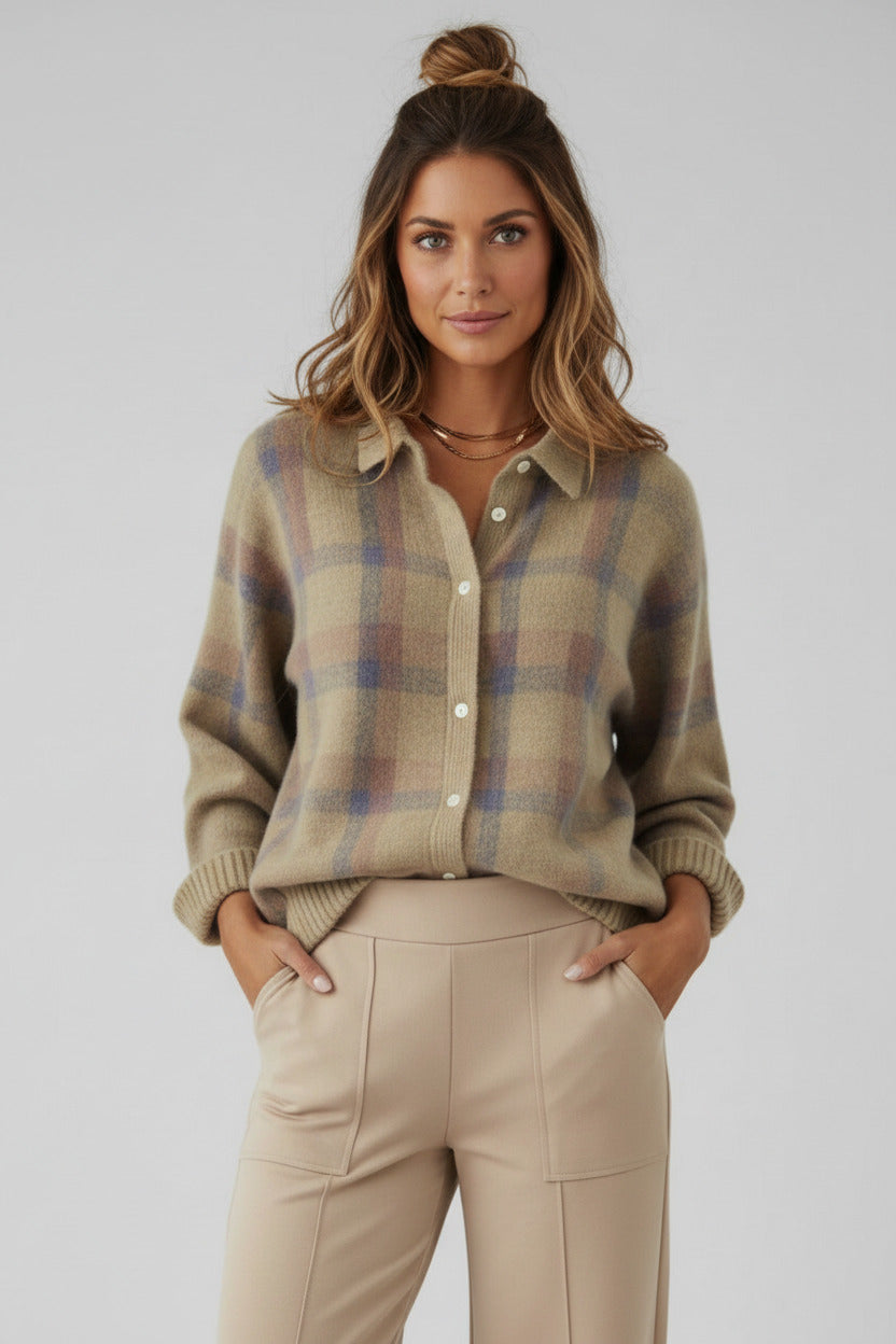 The Anna Plaid Cardigan