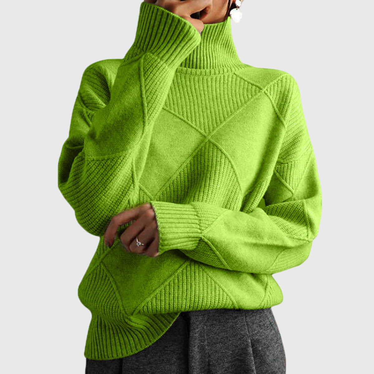 Hudson Textured Turtleneck