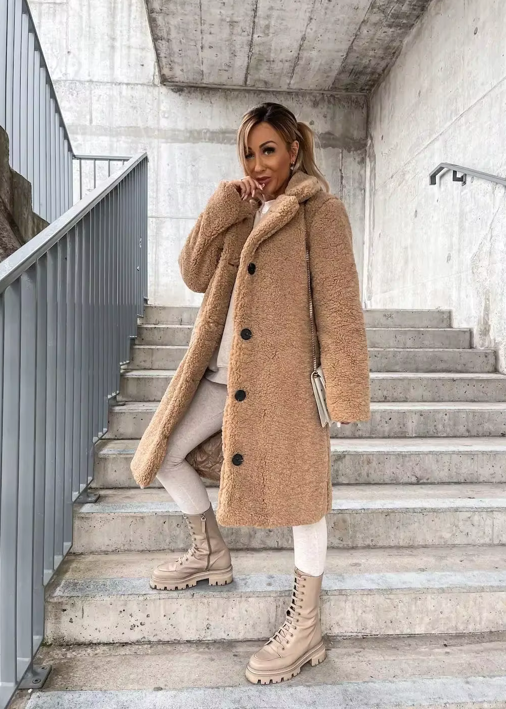 AXELLE™ | Long Coat with Wide Collar