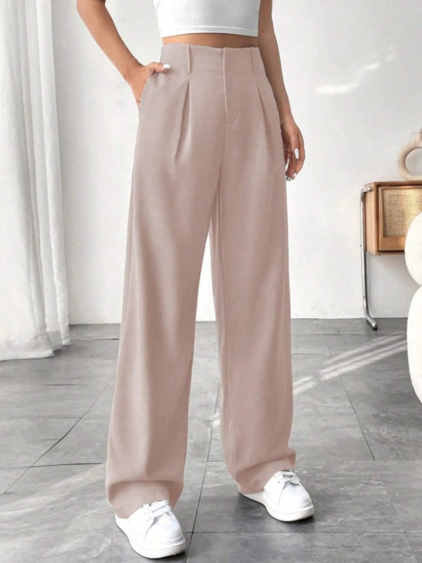 MONTCLAIR™ | Elegant Pleated Wide-Leg Trousers