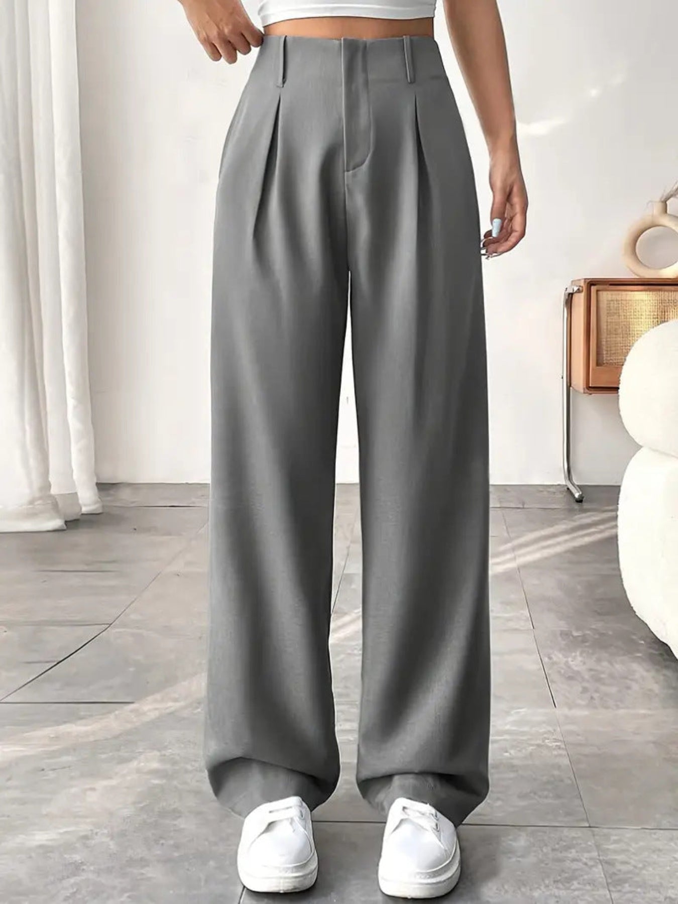 MONTCLAIR™ | Elegant Pleated Wide-Leg Trousers
