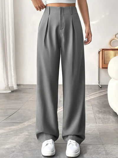 MONTCLAIR™ | Elegant Pleated Wide-Leg Trousers