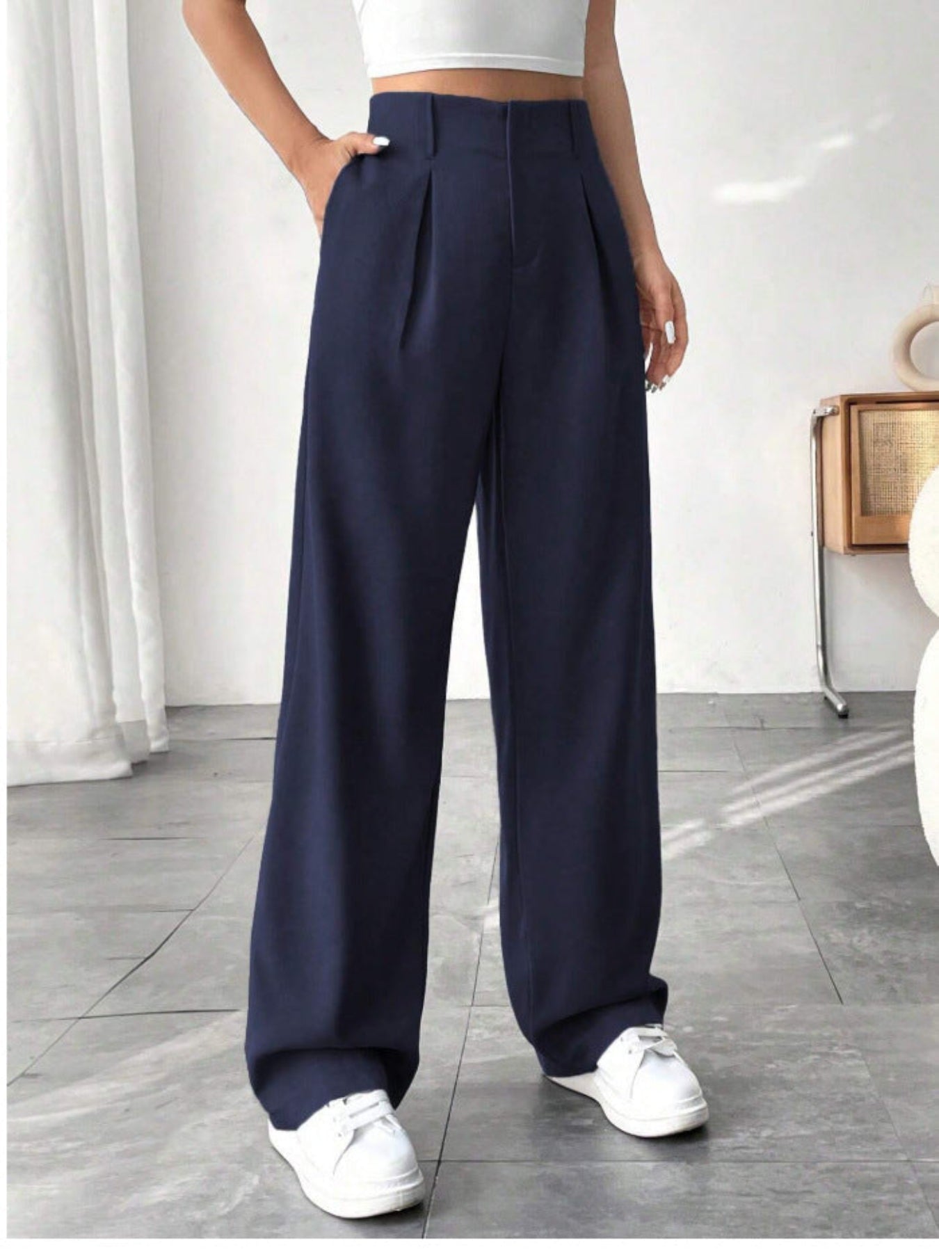 MONTCLAIR™ | Elegant Pleated Wide-Leg Trousers