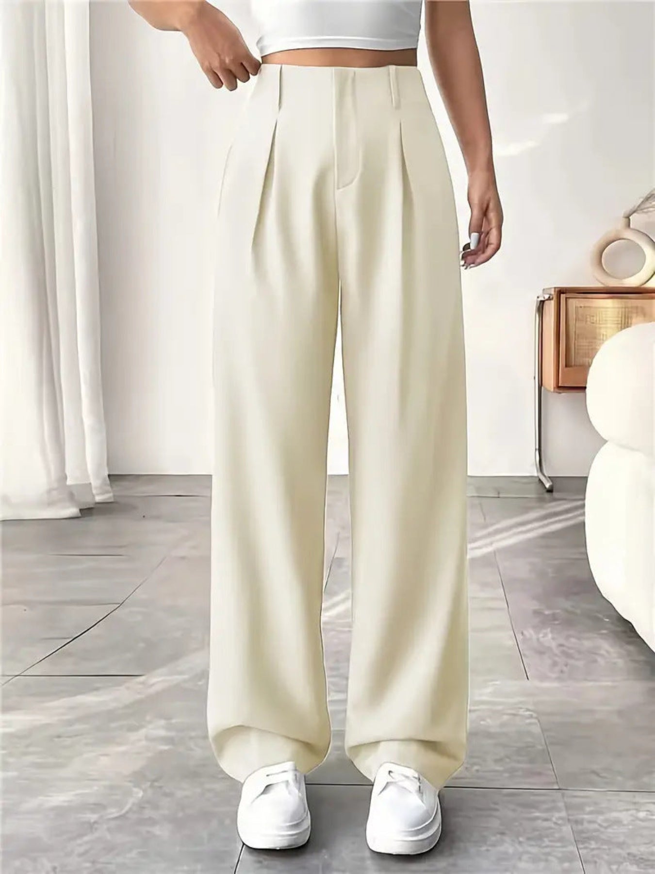 MONTCLAIR™ | Elegant Pleated Wide-Leg Trousers
