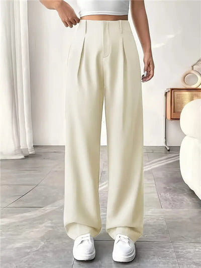 MONTCLAIR™ | Elegant Pleated Wide-Leg Trousers