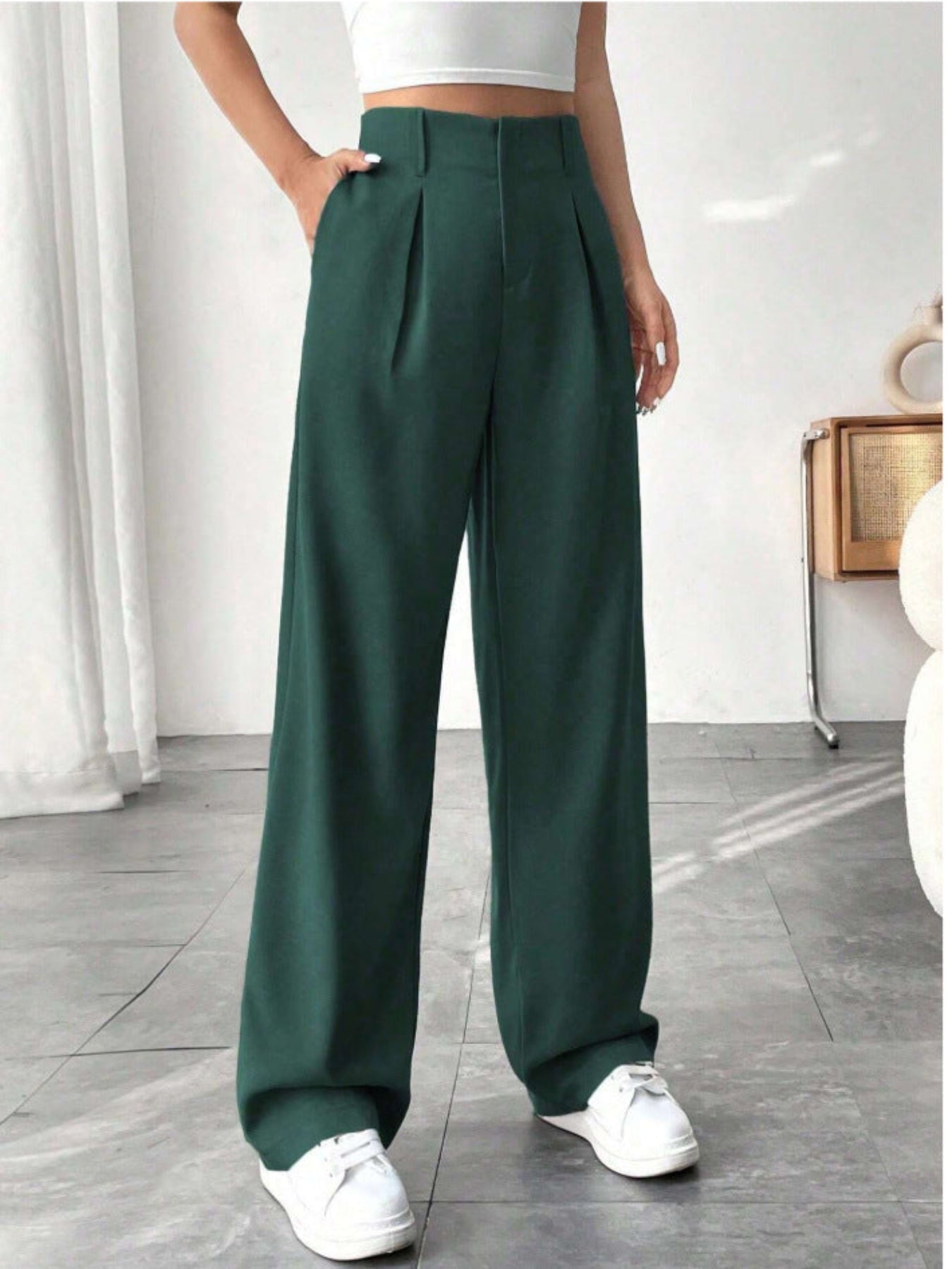 MONTCLAIR™ | Elegant Pleated Wide-Leg Trousers