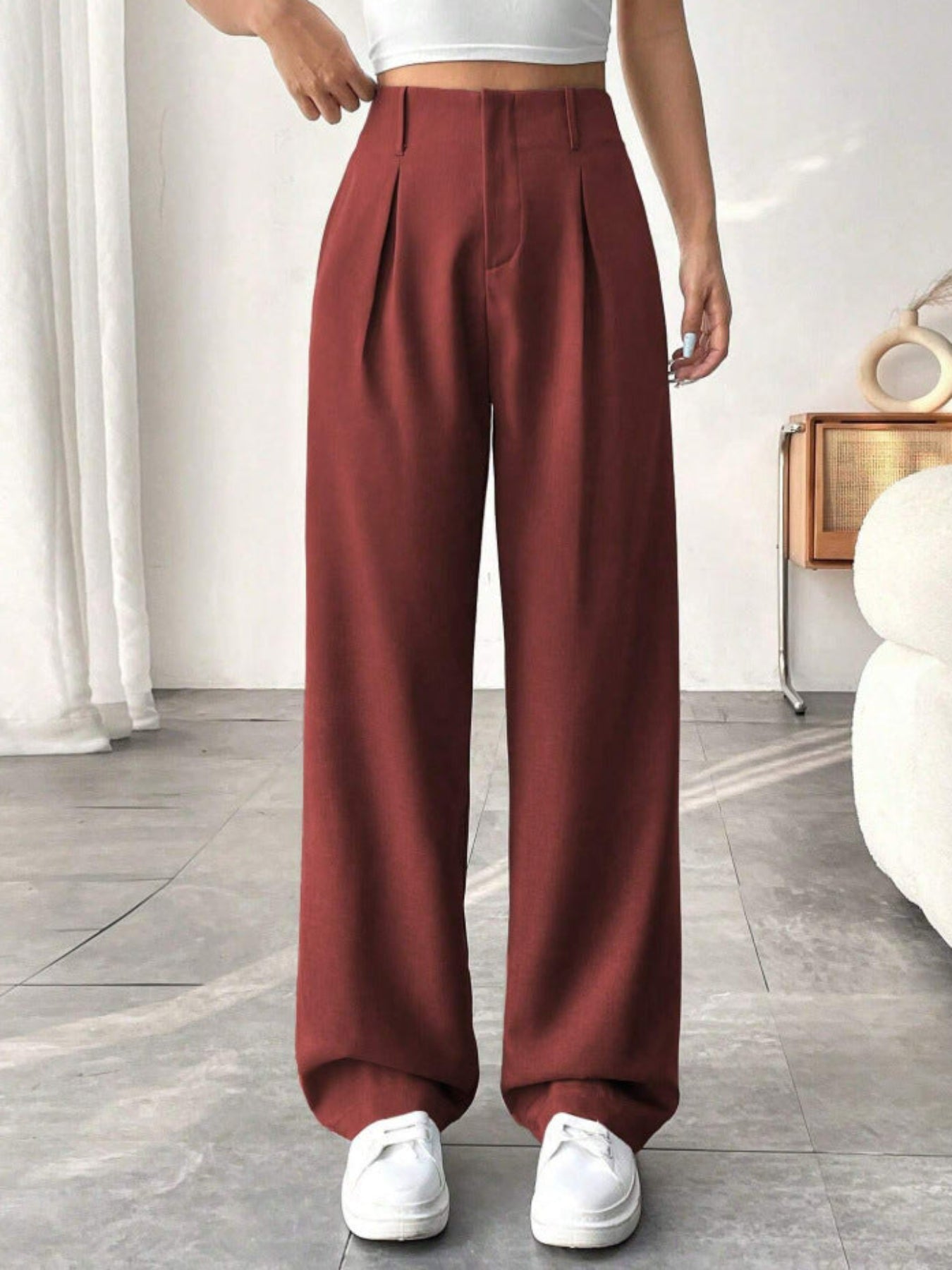 MONTCLAIR™ | Elegant Pleated Wide-Leg Trousers
