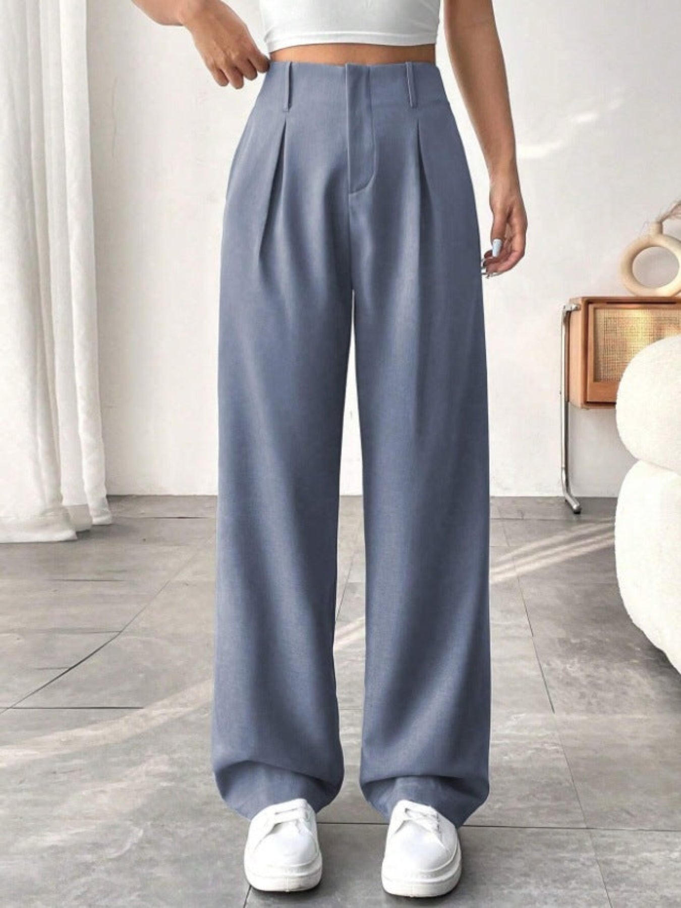 MONTCLAIR™ | Elegant Pleated Wide-Leg Trousers