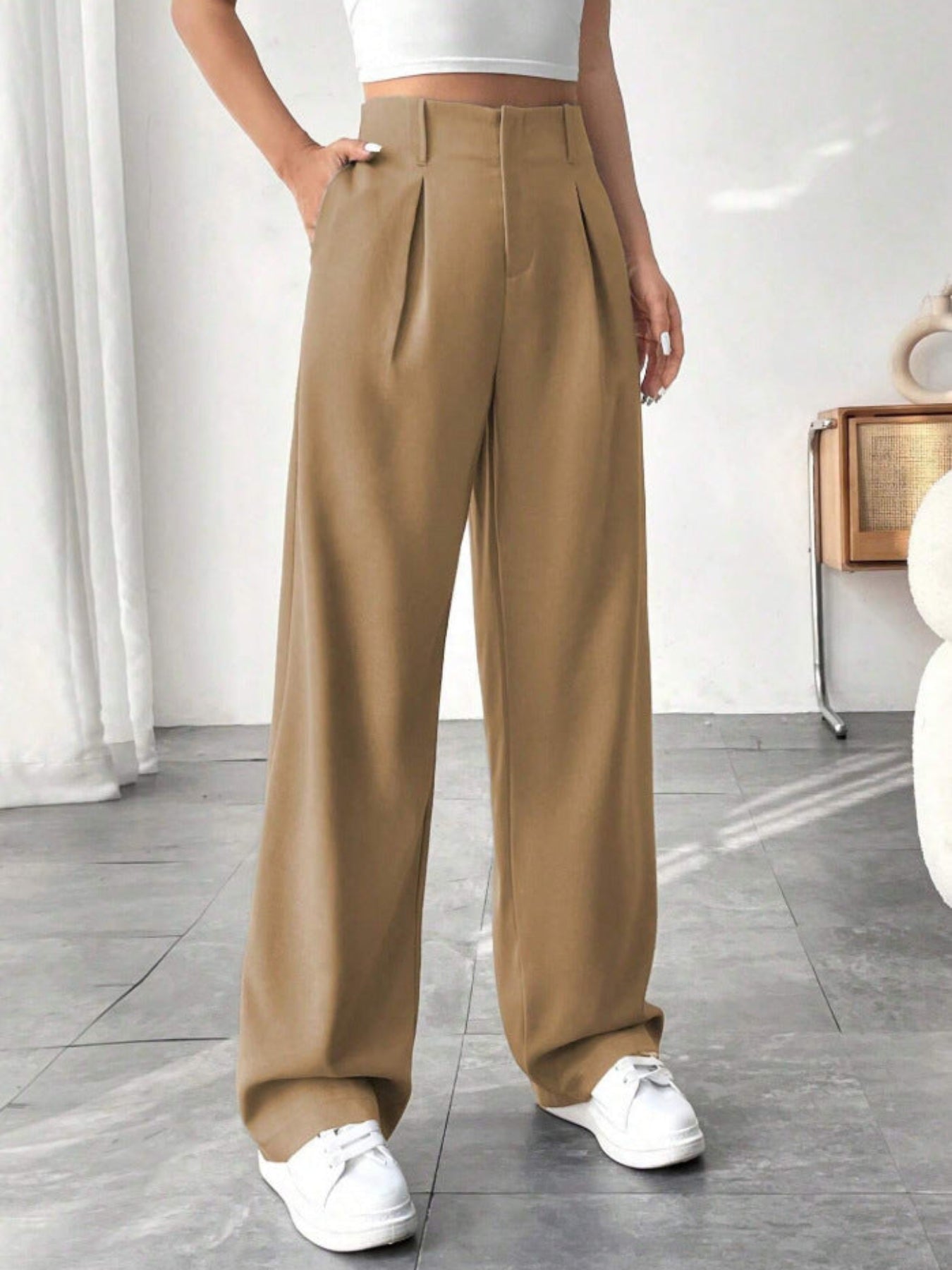 MONTCLAIR™ | Elegant Pleated Wide-Leg Trousers