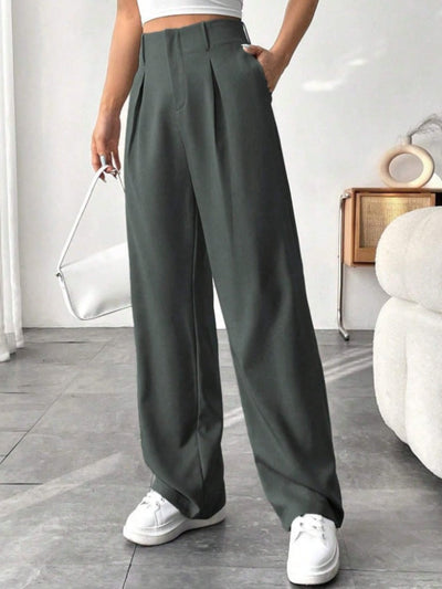 MONTCLAIR™ | Elegant Pleated Wide-Leg Trousers