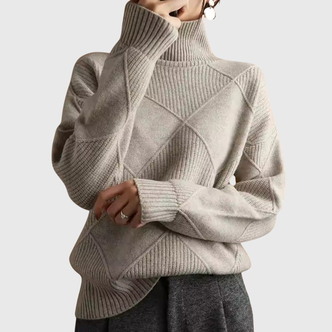 Hudson Textured Turtleneck