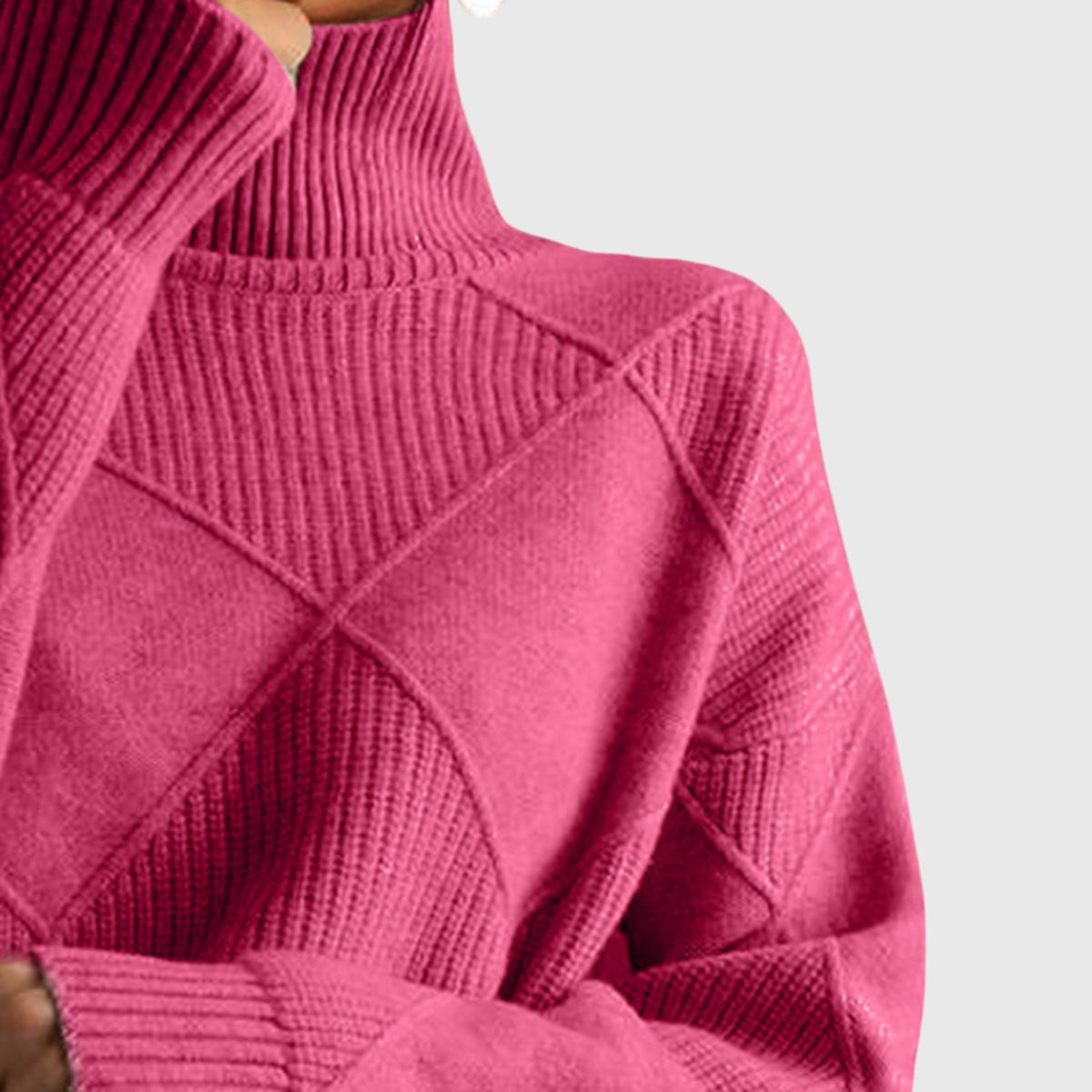 Hudson Textured Turtleneck