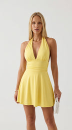 Aria Halter Mini Dress
