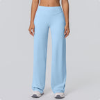 Sanded Wide-Leg Yoga Pants
