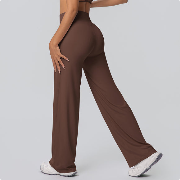 Sanded Wide-Leg Yoga Pants