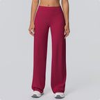 Sanded Wide-Leg Yoga Pants