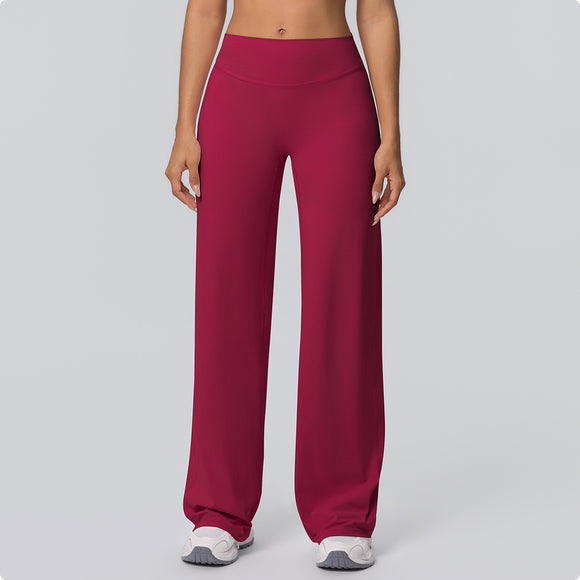 Sanded Wide-Leg Yoga Pants