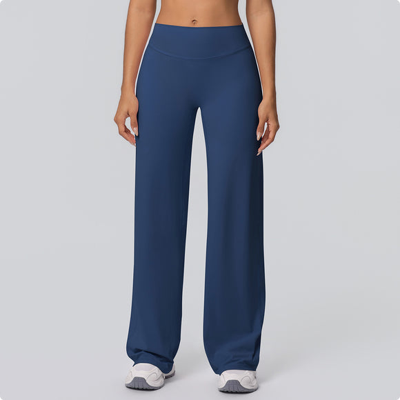 Sanded Wide-Leg Yoga Pants