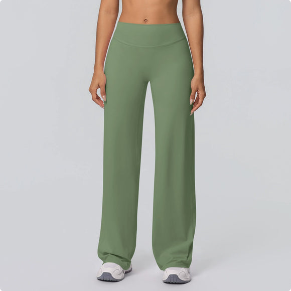 Sanded Wide-Leg Yoga Pants