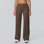 Sanded Wide-Leg Yoga Pants