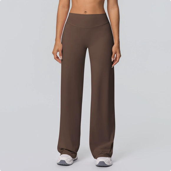 Sanded Wide-Leg Yoga Pants
