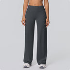 Sanded Wide-Leg Yoga Pants