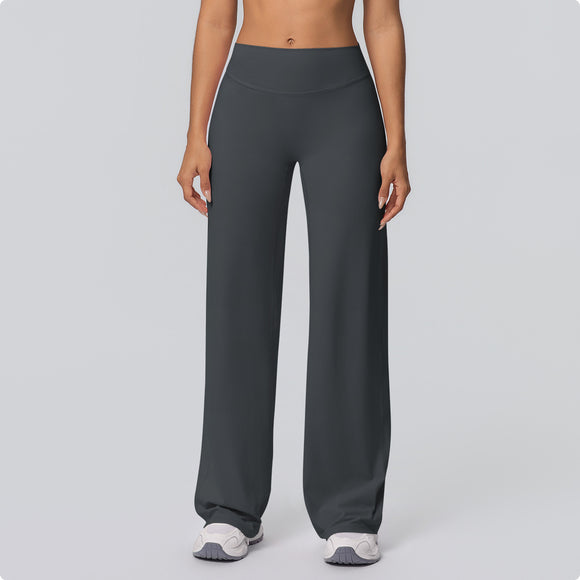 Sanded Wide-Leg Yoga Pants