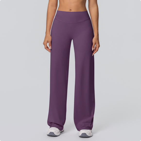 Sanded Wide-Leg Yoga Pants