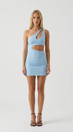 Luna Asymmetric Cut-Out Mini Dress