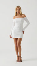 Marten Ruched Mini Dress