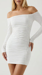 Marten Ruched Mini Dress