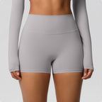 Sanded High Waist Yoga Shorts