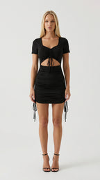 Sienna Ruched Cutout Dress