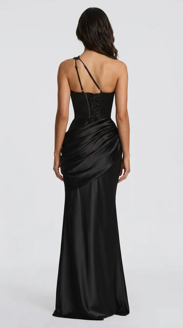 Vivienne Satin Maxi Dress